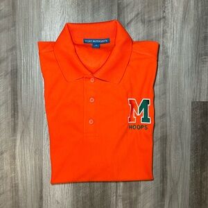 Miami Hurricanes Hoops Port Authority Polo - Small